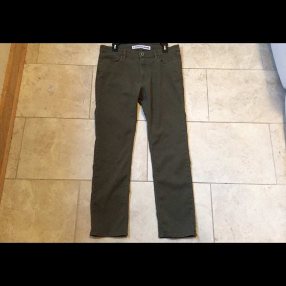 🔥Express Slim Stretch Dark Olive Twill pants🔥